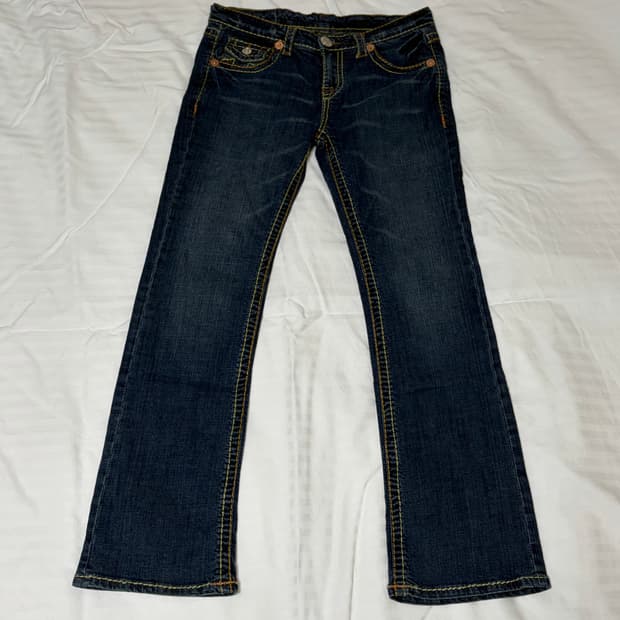 트루릴리전 로우라이즈 부츠컷 데님