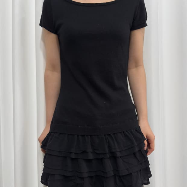 theory layered knit top