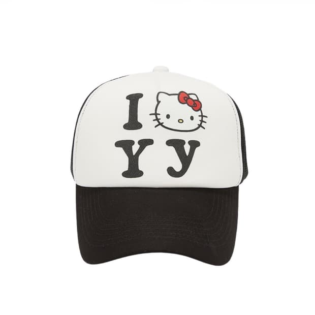 오픈 Yy x 헬로 키티 트러커캡 블랙