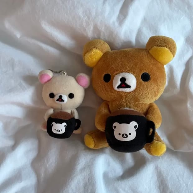 리락쿠마 코리락쿠마 코코아 세트 인형 키링