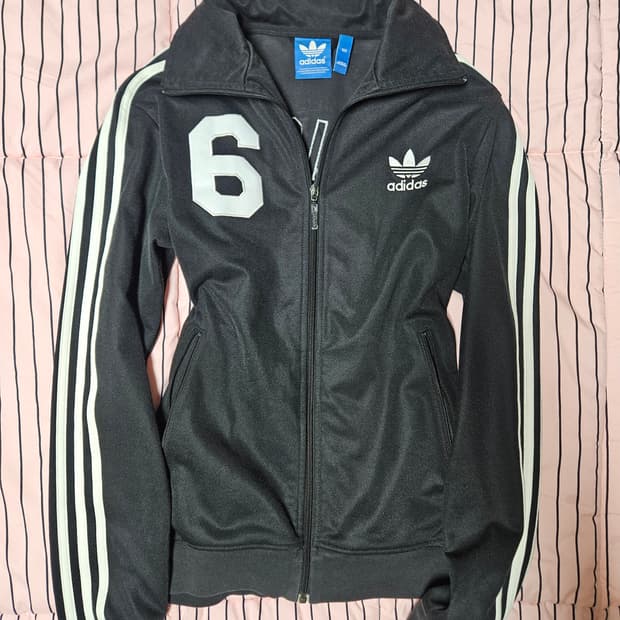 아디다스 파이어버드 져지 집업 트랙탑 블랙 y2k