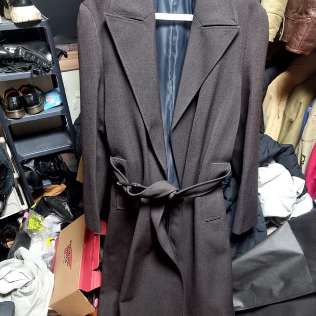 보테가베네타 울 드릴 코트 