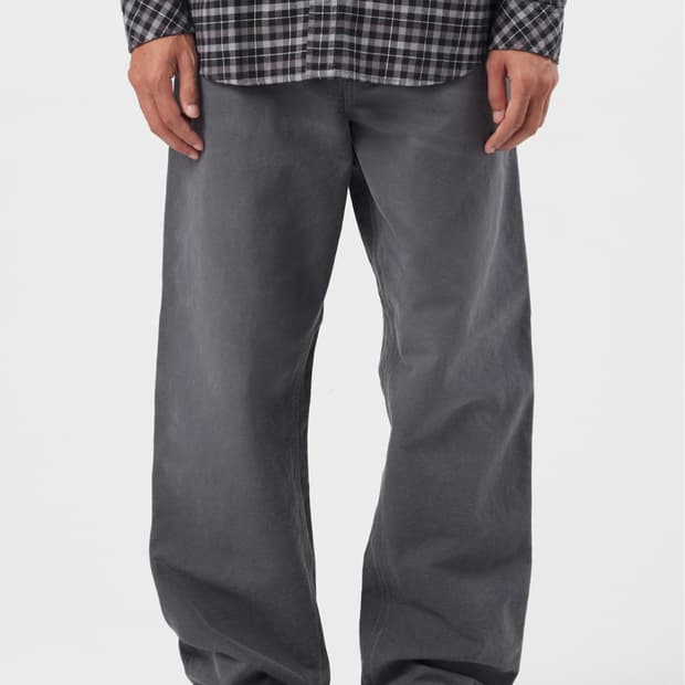 칼하트 윕 싱글 니 팬츠 디어본 그래파이트 스톤 캔버스