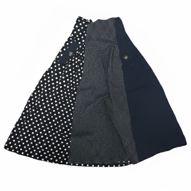 Mysty woman 도트 밴딩 롱 스커트