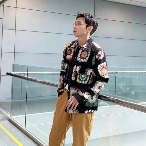 선플라워(sun flower) cpo 플로럴 cpo 자켓