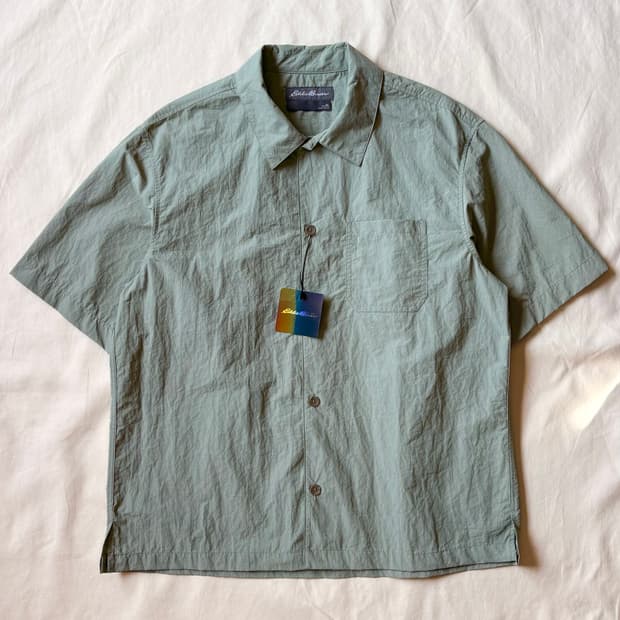 [XL/105] 데드스탁 Eddie Bauer 나일론 코튼 셔츠