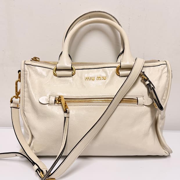 [정품] 미우미우 비텔로 샤인 투웨이백 
