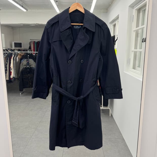 폴로 더블 트렌치코트 