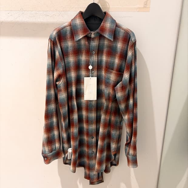 (정품/새상품) 메종 마르지엘라 남성 펜들턴 울 셔츠