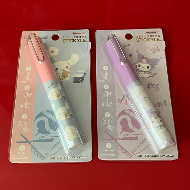 단종) 산리오 시나모롤 / 쿠로미 스티클 가위 클립형