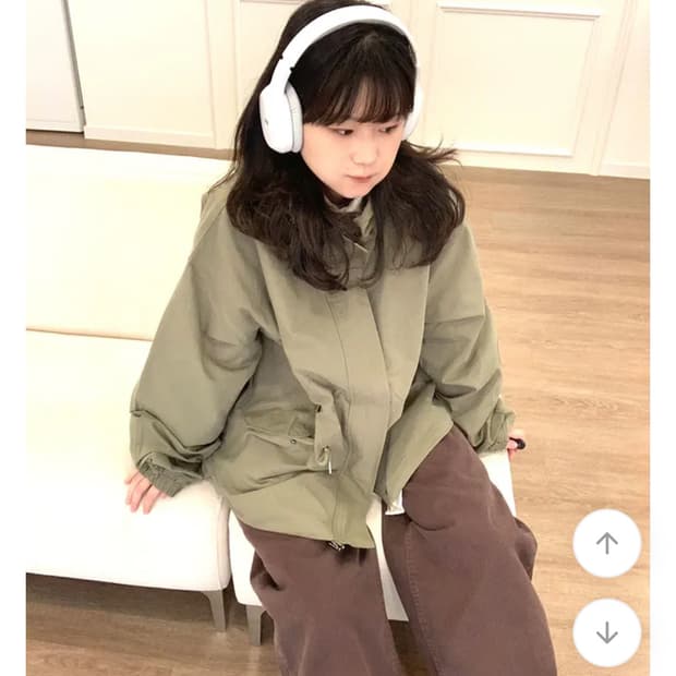 카키 야상 바람막이 자켓