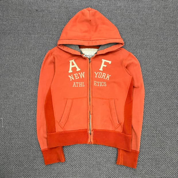 아베크롬비 오렌지 후드집업