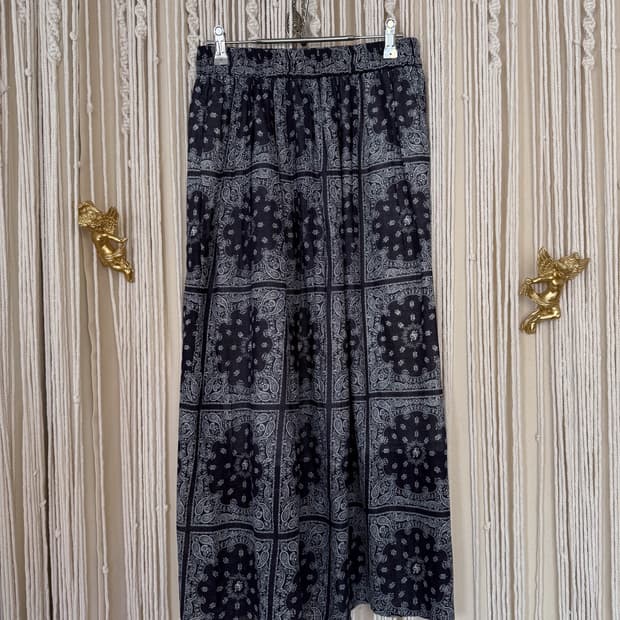 Paisley Banded Skirt 0055