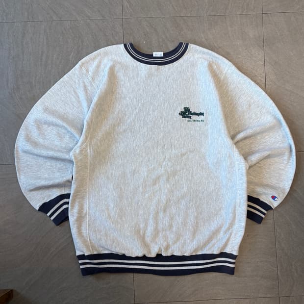 90년대 미국 생산 챔피온 리버스위브 멜란지 스웻셔츠