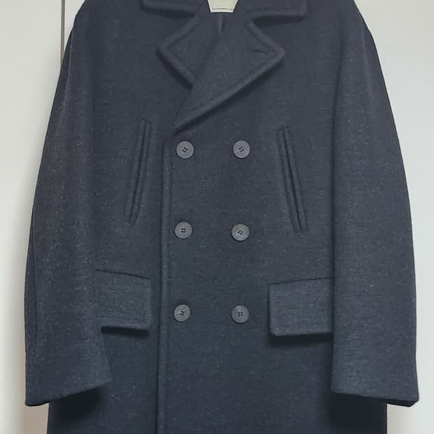 [2] 25FW 포터리 멜튼 울 피코트 블랙
