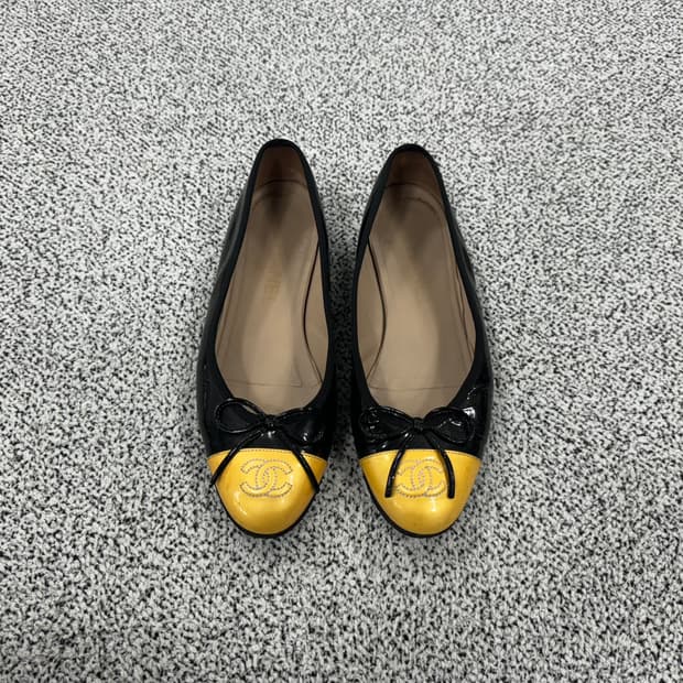 샤넬 페이던트 발레리나 플랫슈즈