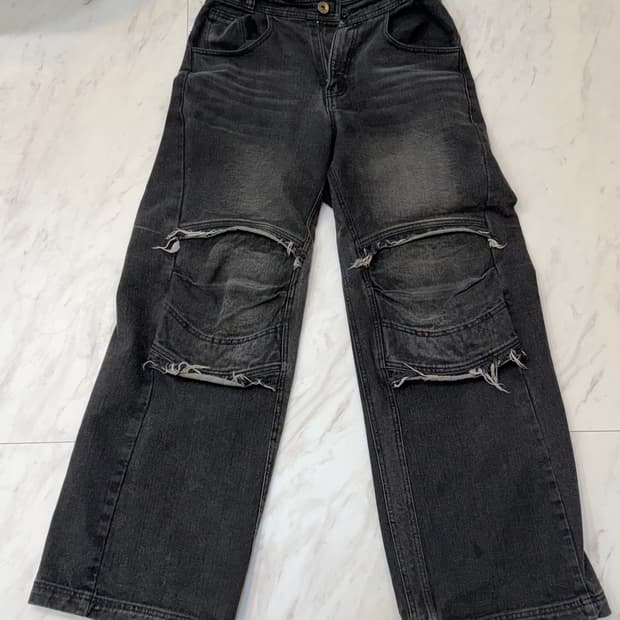 [S] BLR BLUER 비엘알 니 포인트 데님 팬츠