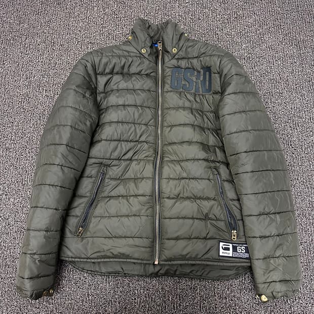 G-STAR RAW 패딩 자켓 카키색 L