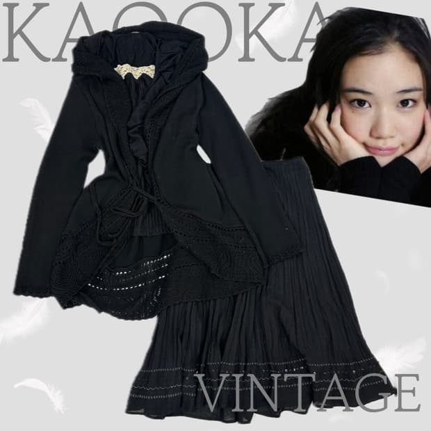 🖤하구미의 블랙 지뢰계 코디세트🖤 공겜여주 데빌 마계 가디건 레이어드