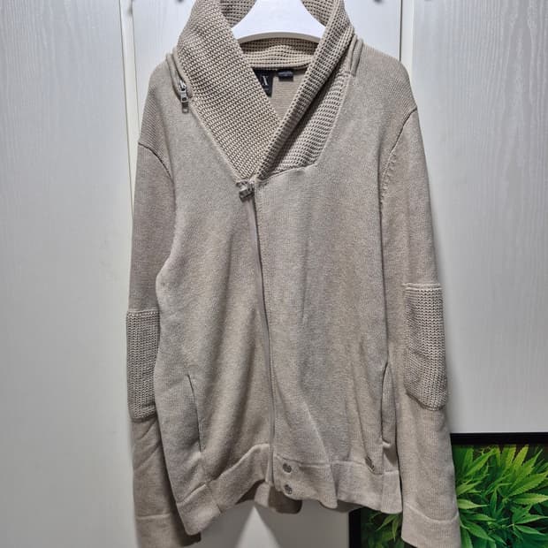 (세일)아르마니 익스체인지 니트 가디건 베이지