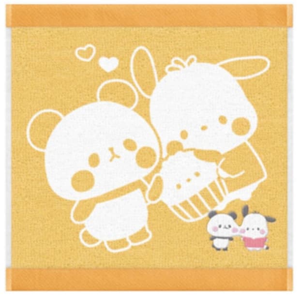 산리오 포차코 양면 수건 25cm