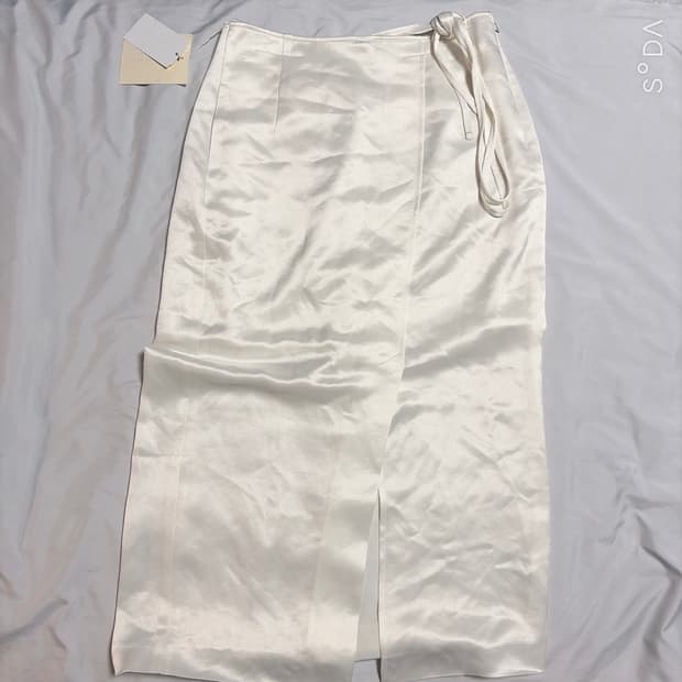 렉토 유광 롱 스커트 M