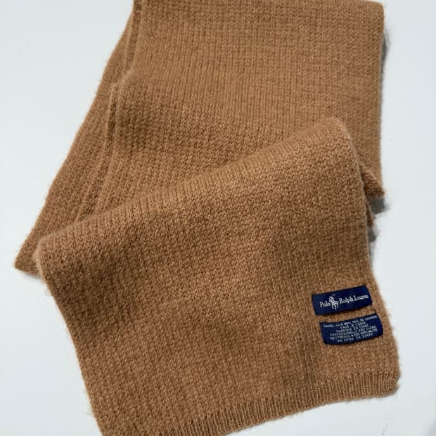 폴로 카멜헤어 머플러