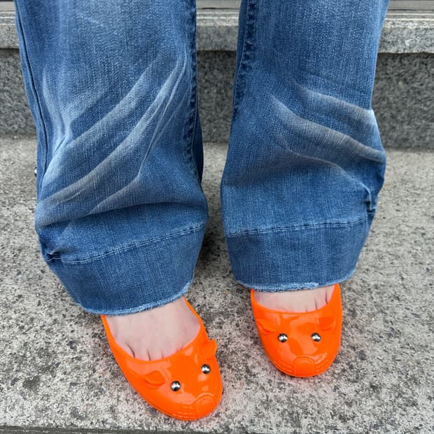 00s 마크 제이콥스 마우스/쥐 발레 젤리 플랫