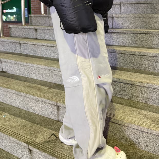90🔥 노스페이스 플리스 팬츠 아이스 그레이