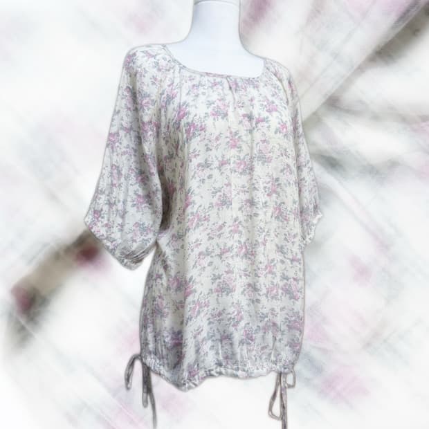 Collection’s B 모리걸 하구미 스즈코 플라워 블라우스