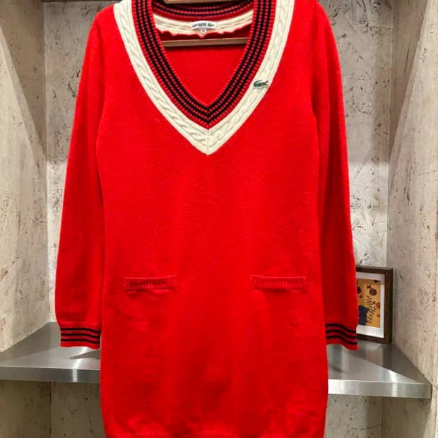 라코스테 울 니트 원피스