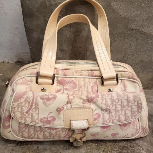 디올 핑크 트로터 핸드백