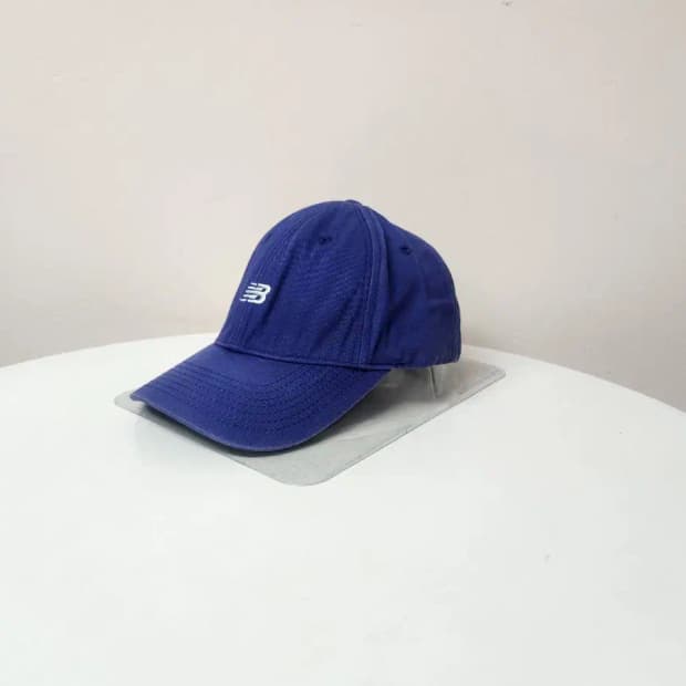 모자)뉴발란스 자수로고 블루 모자