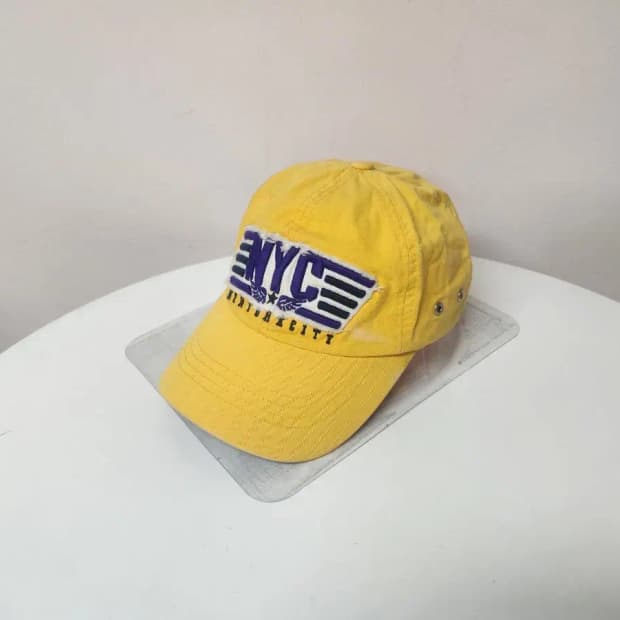 모자)NYC 옐로우 보라자수 모자