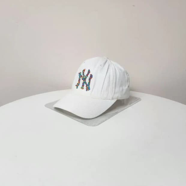 모자)MLB 엠엘비 뉴욕양키즈 멀티컬러로고 모자, 연결부분 세탁감