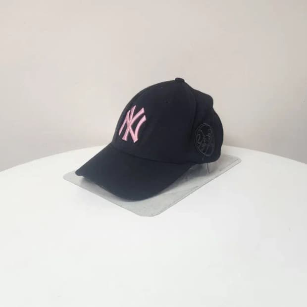 모자)MLB 엠엘비 뉴욕양키즈 핑크 자수 뒷밴딩 모자 XS-S