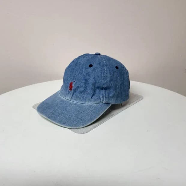 모자)폴로랄프로렌 데님 볼캡