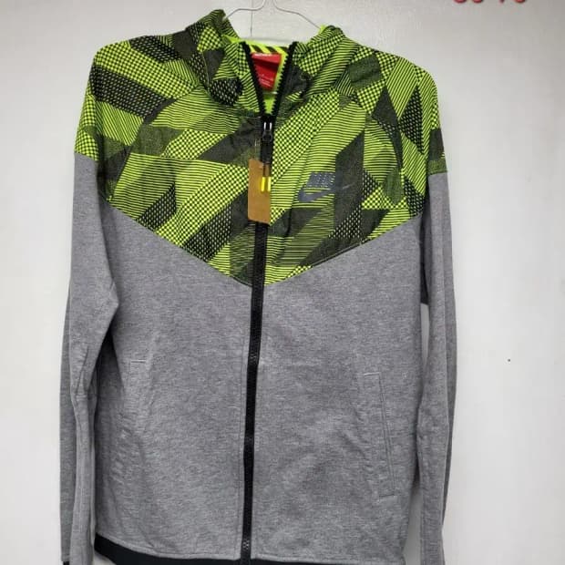 나이키 RU 윈드러너 피니셔 오버레이 후드 집업 재킷