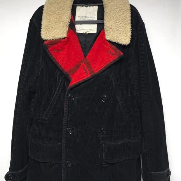 데님앤서플라이 M 코듀로이 보아털 자켓,실측58-77