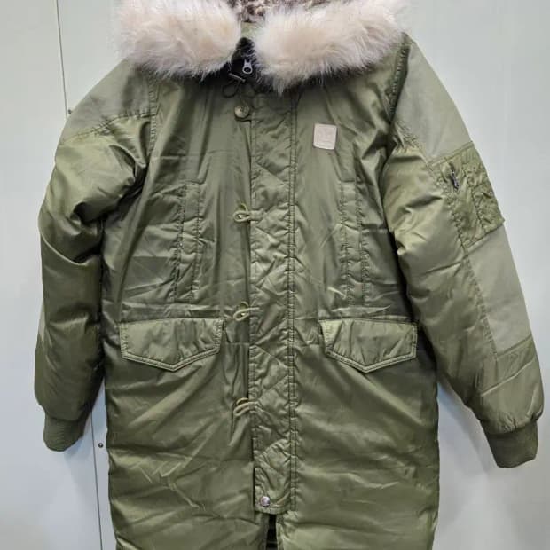 아디다스 오리지널스 덕 다운 롱 봄버 자켓85,실측57-90