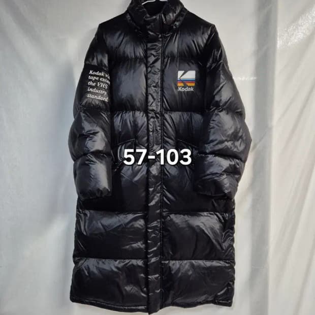 코닥 레인보우 롱 패딩 XS 57-103, 모자없음