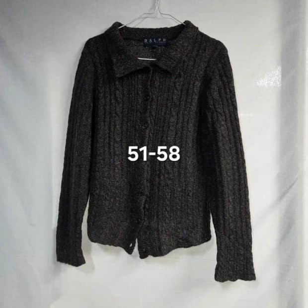 빈티지 랄프로렌 꽈배기 니트 가디건 51-58, 90년 일경물산