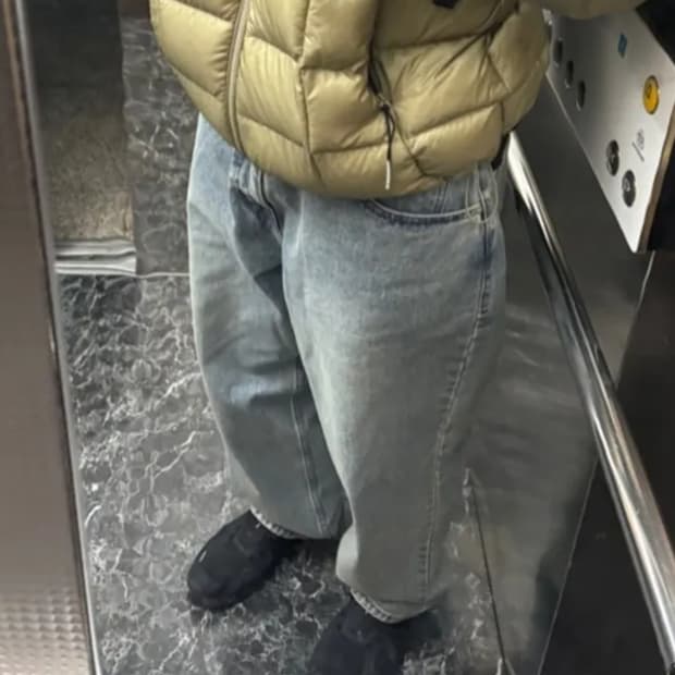 (새상품 L) 디스이즈네버댓 릴랙스드 진 데님 팬츠 워시드 블루 연청