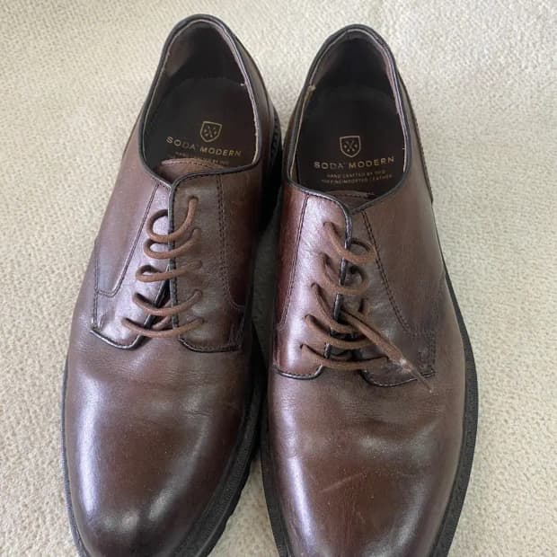 새상품 소다 남성 정장 구두 굽 3cm 255