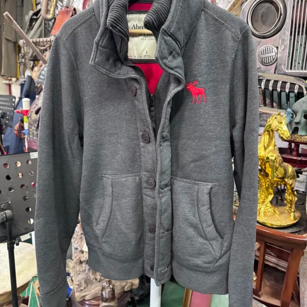 아베크롬비 Abercrombie 기모 후드 집업 L (남여공용가능)