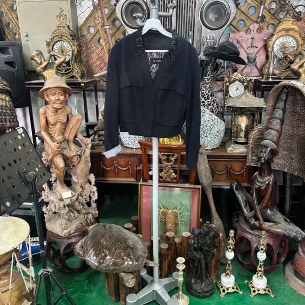 마인 트위드 크롭 자켓 S