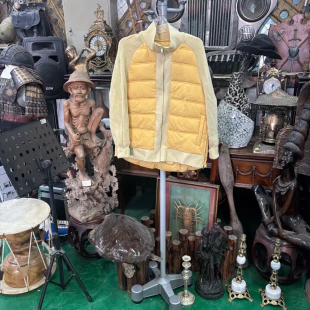 LBL 니트 배색 패딩 66