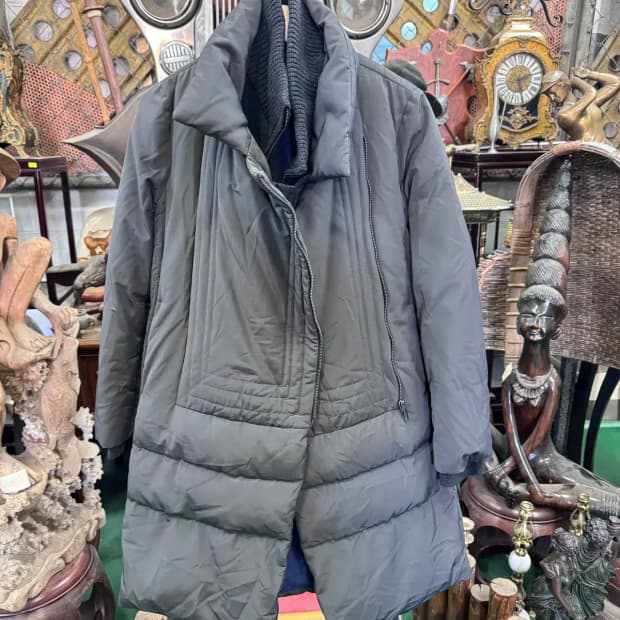 구호 (kuho) 니트  패딩 덕다운 여성 겨울 자켓