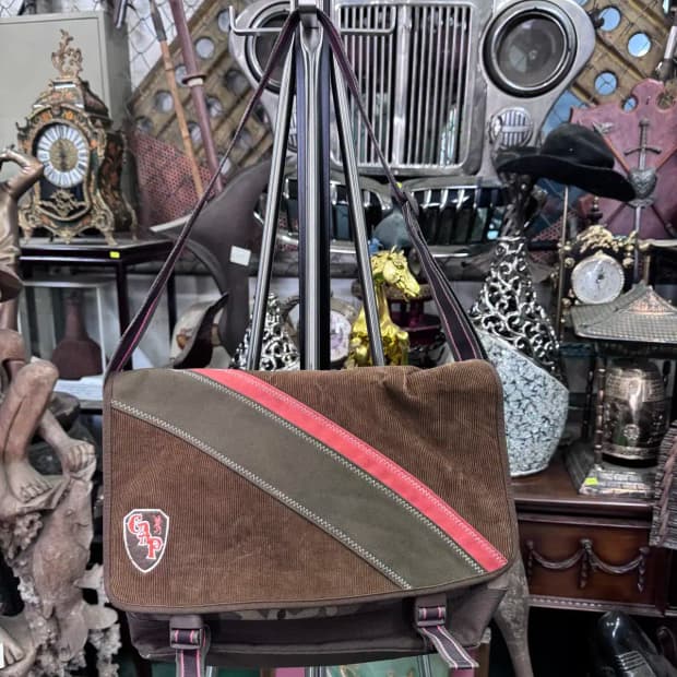 갭 GAP 브라운 코듀로이 메신져백