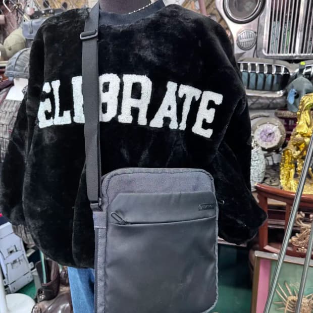 빈폴 블랙 남성 오피스 블랙 크로스백